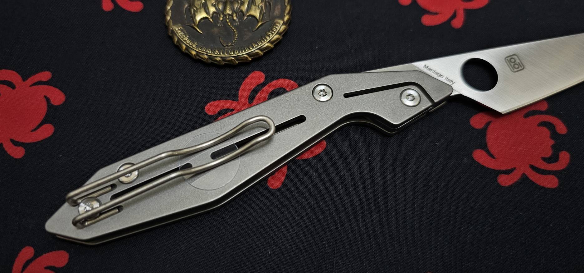 Spyderco NAND Slipit Knife Titanium (3.2" Satin M398)