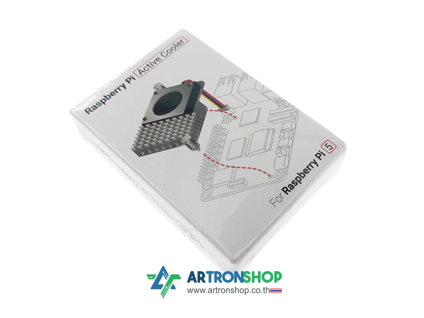 ซิงค์ระบายความร้อนสำหรับ Raspberry Pi 5 (Official) Raspberry Pi Active Cooler