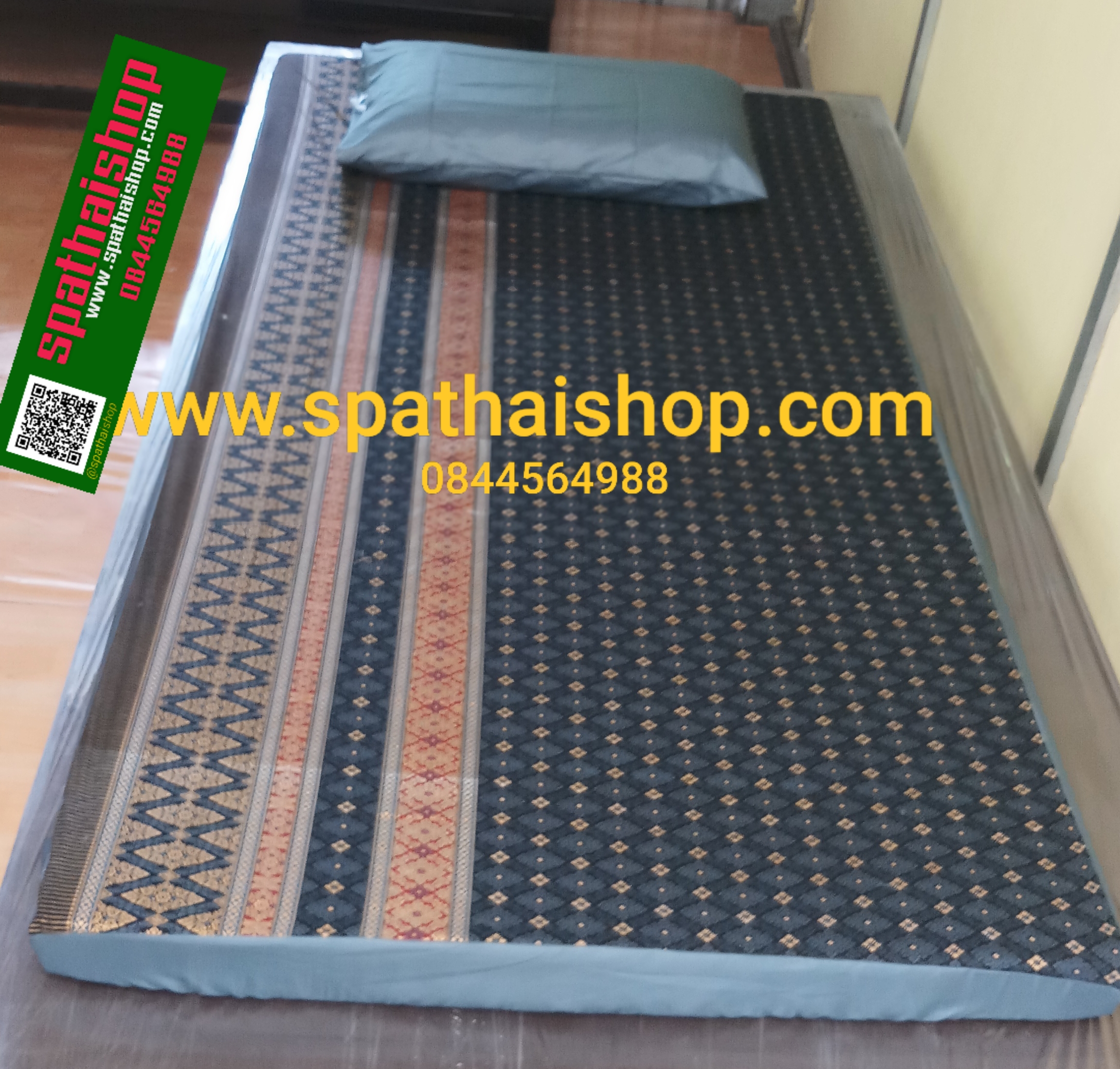 ผ้าปู เบาะนวดไทย แบบลายไทย