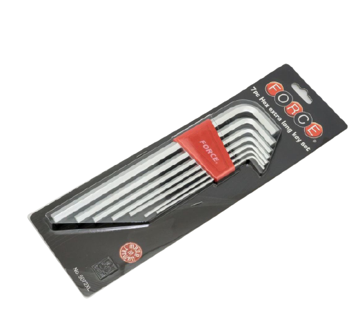 ชุดประแจ แอล 6PT. ยาวพิเศษ (7ชิ้น) ฟอร์ซ (FORCE) Pn.5072XL