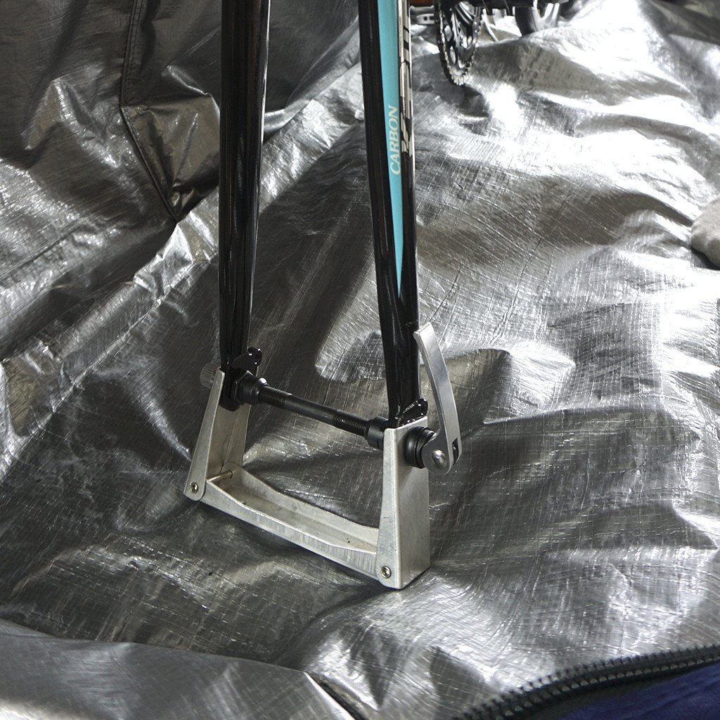 VINCITA TRAVEL BAG, B140AX กระเป๋าเดินทางสำหรับใส่จักรยาน (กระเป๋าใส่จักรยานแบบถอดล้อเดียว) มีสีดำและสีเทา