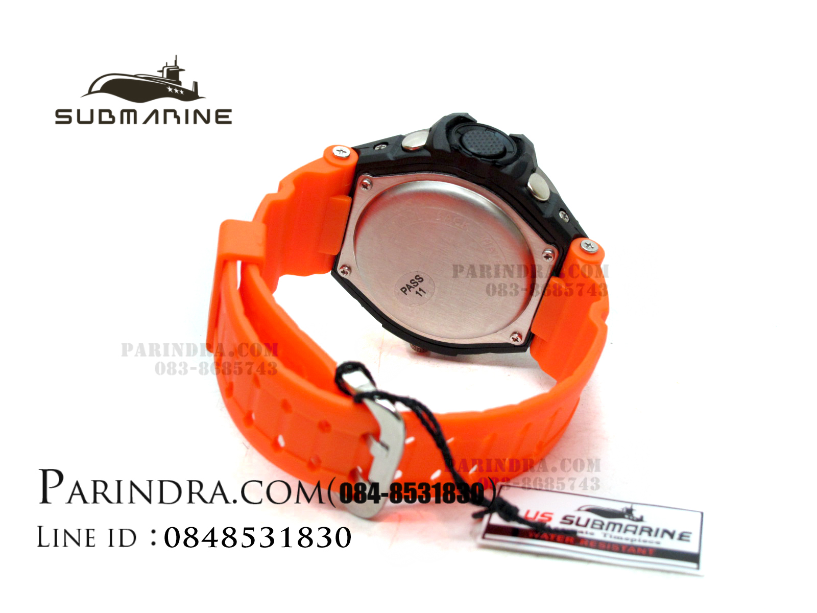 นาฬิกา US submarine Adventure Protector รุ่น TP3156M สีส้ม(พื้นเทา)