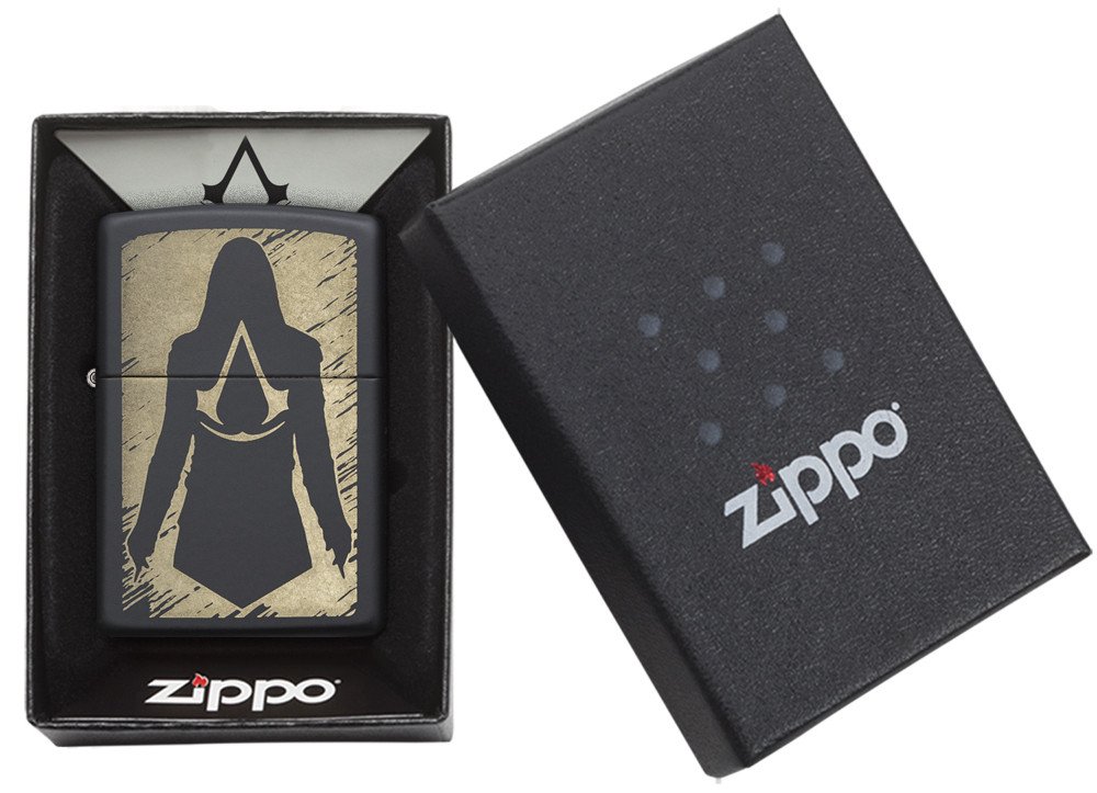 ไฟแช็คซิปโป้แท้ Zippo 29488 " Zippo Assassin's Creed® Silhouette of the Character " ของแท้ 100%