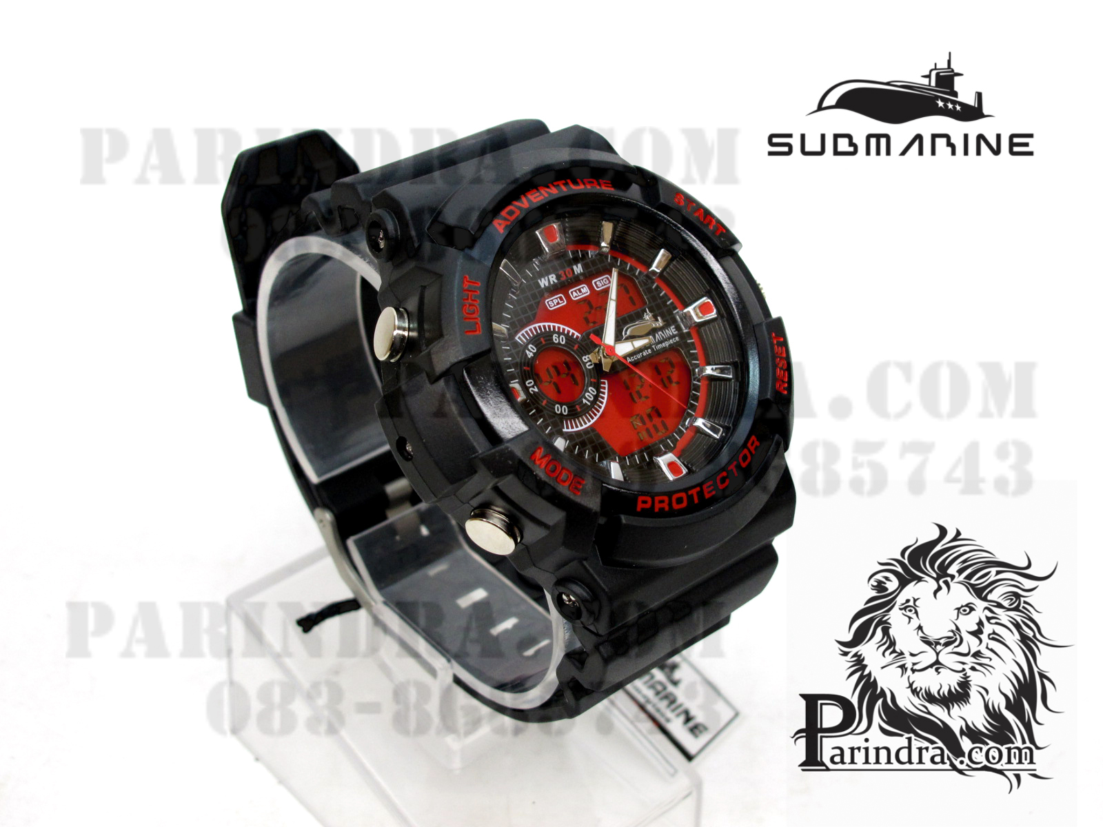 US submarine Protector รุ่น TP3147M สีดำตัดแดง