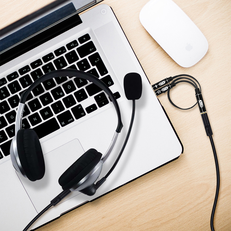 ERTK HeadphoneRecorder สายแปลงหูฟังแบบไมค์สำหรับมือถือ ให้รองรับ PC / Notebook / คาราโอเกะ ประกันศูนย์ไทย