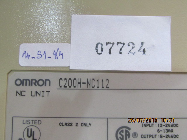 PLC “ OMRON ” รุ่น C200H-NC112