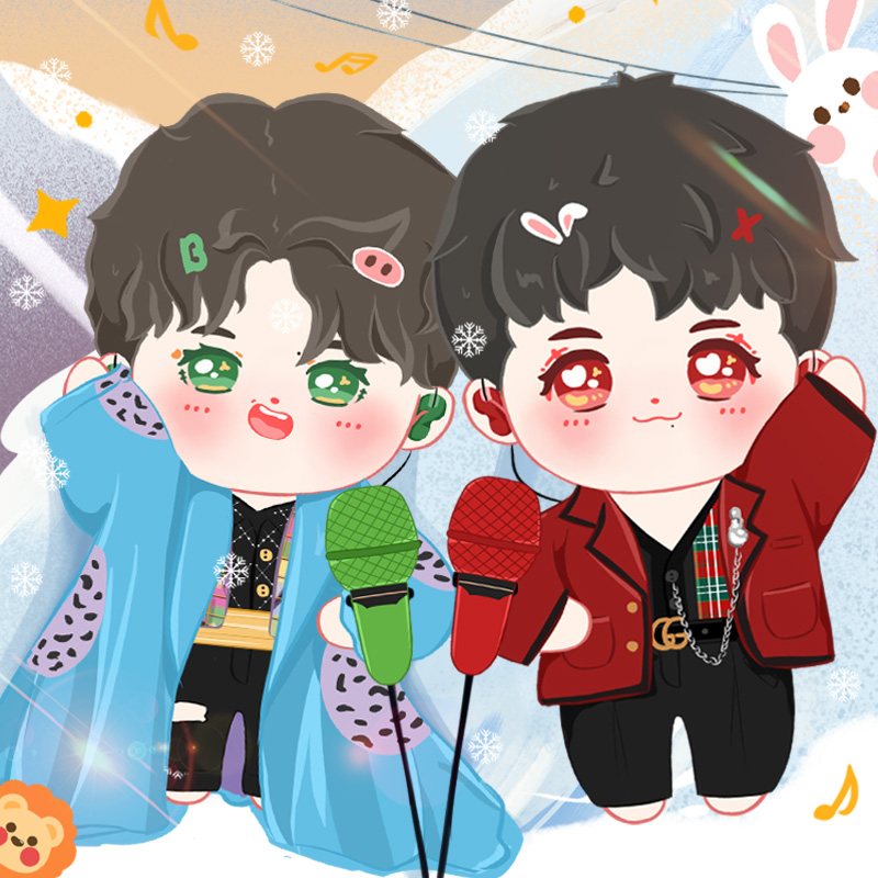 ตุ๊กตาป๋อจ้าน (20 cm.) ชุดงานปีใหม่ 2021