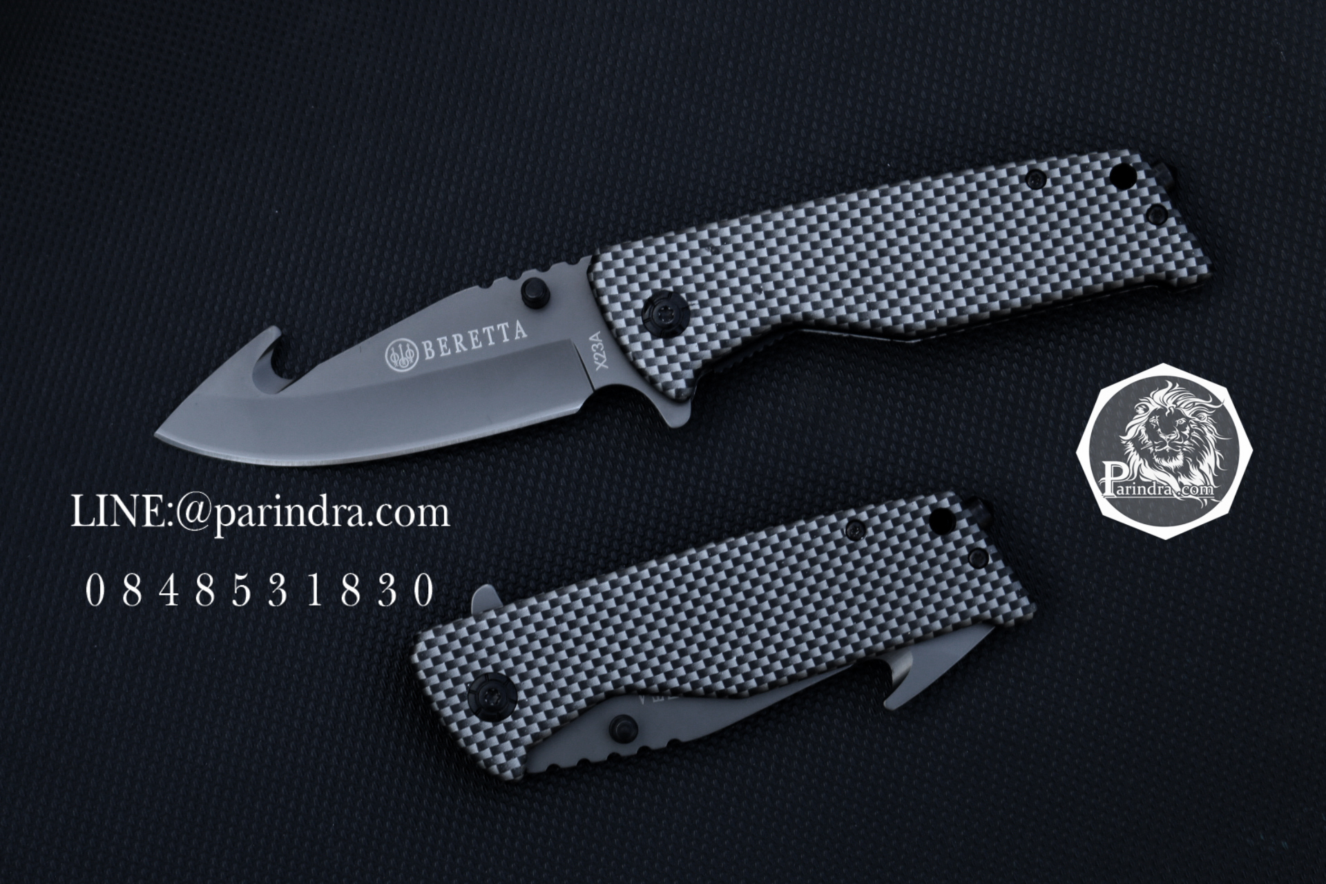 มีดพับ เบเร็ตต้า BERETTA X23A สวยงาม คมกริบ ด้ามลาย คาร์บอน