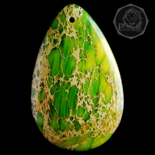 จี้สร้อยคอหิน Sea Sediment Jasper สีเขียวมรกต สำหรับห้อยคอ หรือพวงกุญแจ คัดสวยพิเศษ #SSJ001