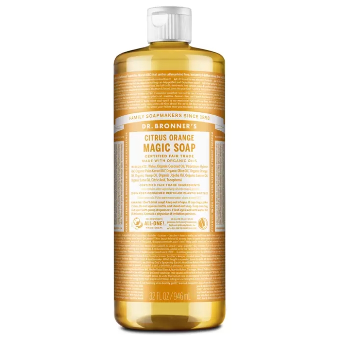 Dr.Bronner's Magic soap Peppermint ขนาด 946 ml ขวดใหญ่บึ้ม‼️