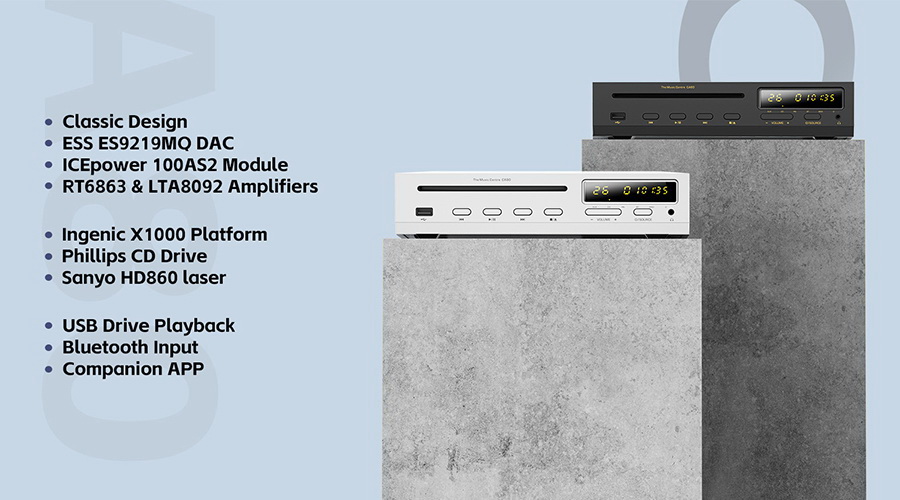 Shanling CA80 เครื่องเล่น CD พร้อม DAC/AMP ในตัวรองรับ MQA, Dual Hi-Res ประกันศูนย์ไทย