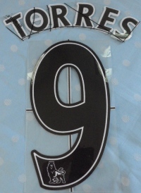 ชุดชื่อและเบอร์ติดเสื้อฟุตบอล #9 ตอร์เรส สโมสรลิเวอร์พูล (ชุดเยือน EPL 2007/11) PLAYER SIZE ใหม่ / #9 TORRES LIVERPOOL Football Club (Away EPL 2007/11) PLAYER SIZE Name and Number Set NEW
