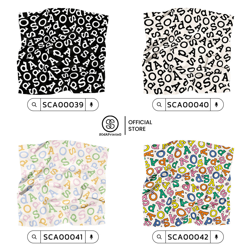 ผ้าพันคอ SOdA Collection I รหัส SCA00039-SCA00046 #ผ้าพันคอ #SOdAPrintinG