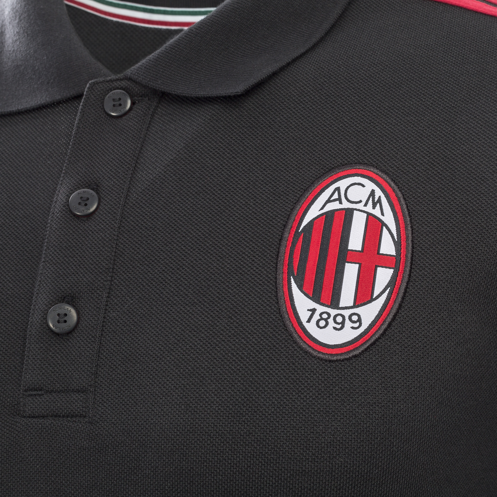 เสื้อโปโลอดิดาสเอซีมิลาน adidas Milan 3 Stripe Polo สีดำของแท้