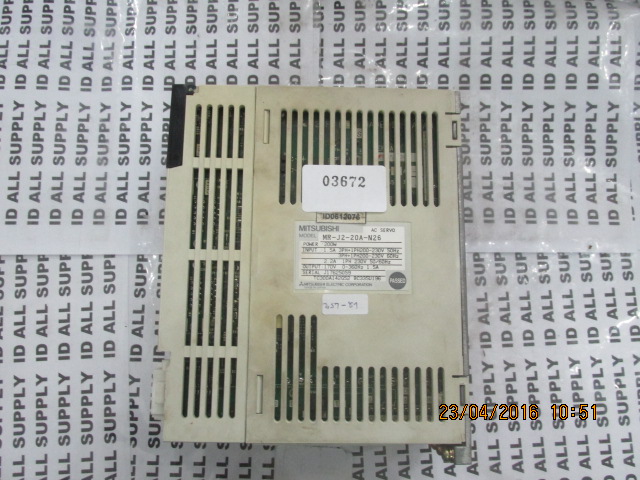 SERVO DRIVE " MITSUBISHI " รุ่น MR-J2-20A-N26