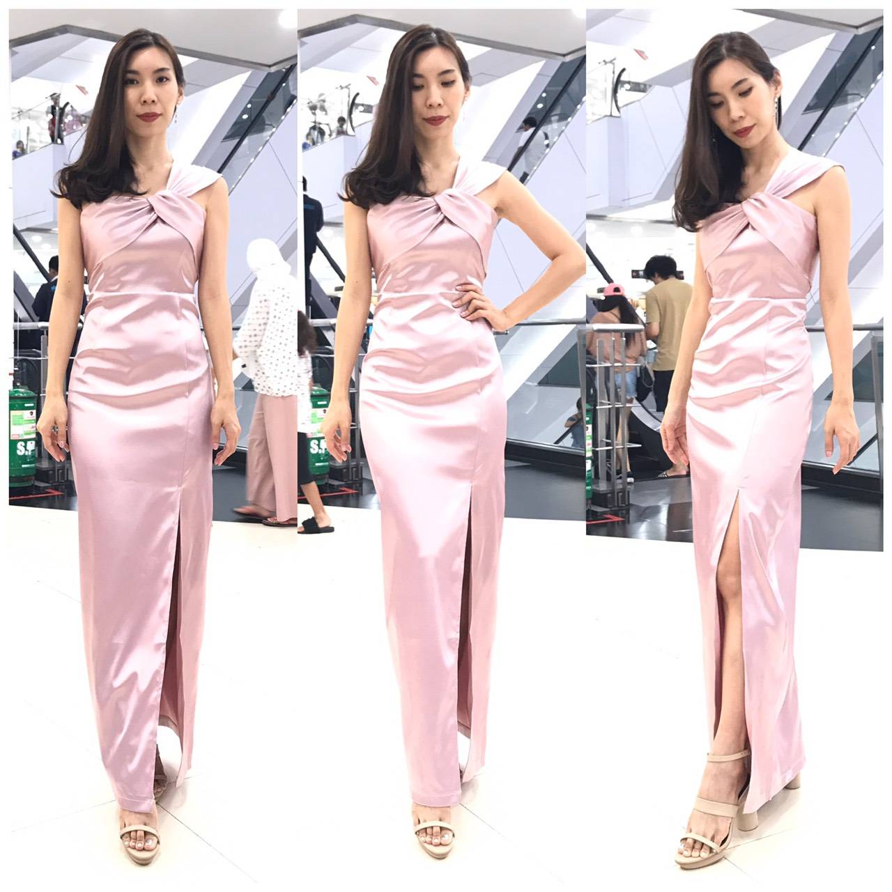 ชุดเพื่อนเจ้าสาว ชุดราตรียาว Sharon - One-shoulder top & Sheath skirt