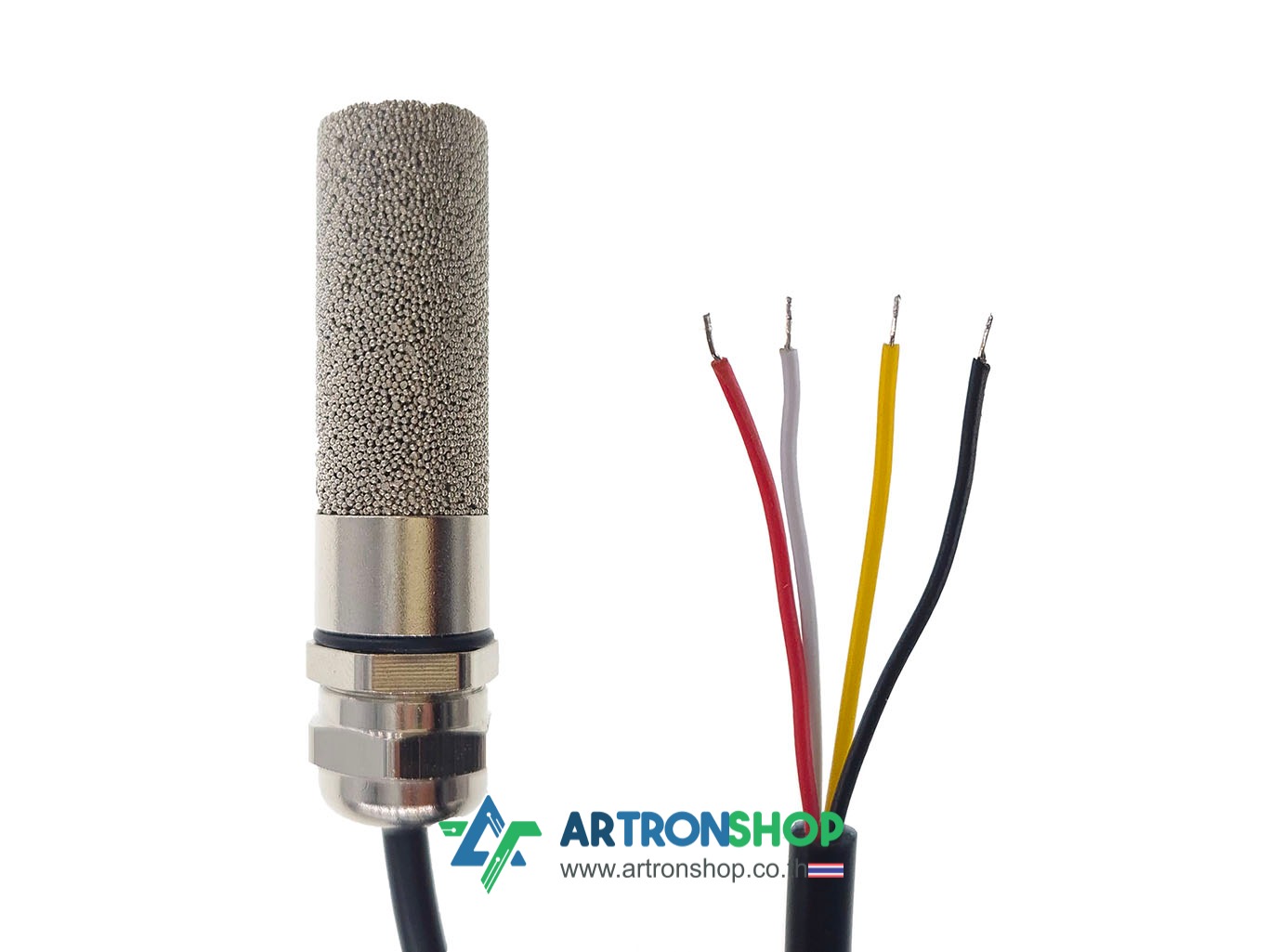 XY-MD04 เซ็นเซอร์วัดอุณหภูมิและความชื้นหัวกันน้ำ Modbus RTU RS485