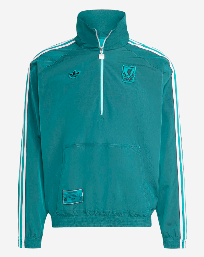 เสื้อแจ็คเก็ตลิเวอร์พูลอาดิดาส 25-26 Icons Half-Zip ของแท้