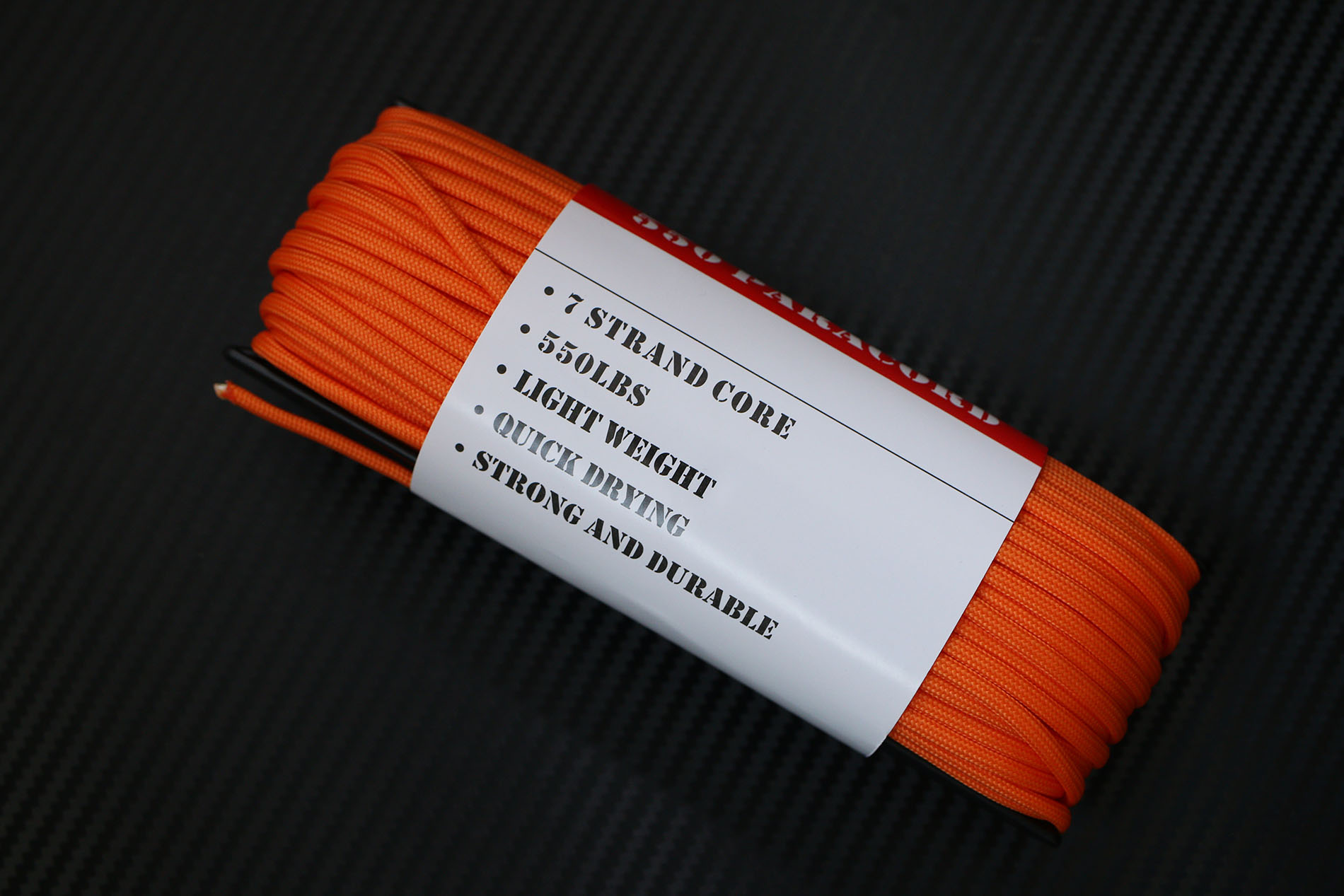 เชือกพาราคอร์ด PARACORD 550 คุณภาพสูง # ORANGE ใช้ได้งานได้เอนกประสงค์