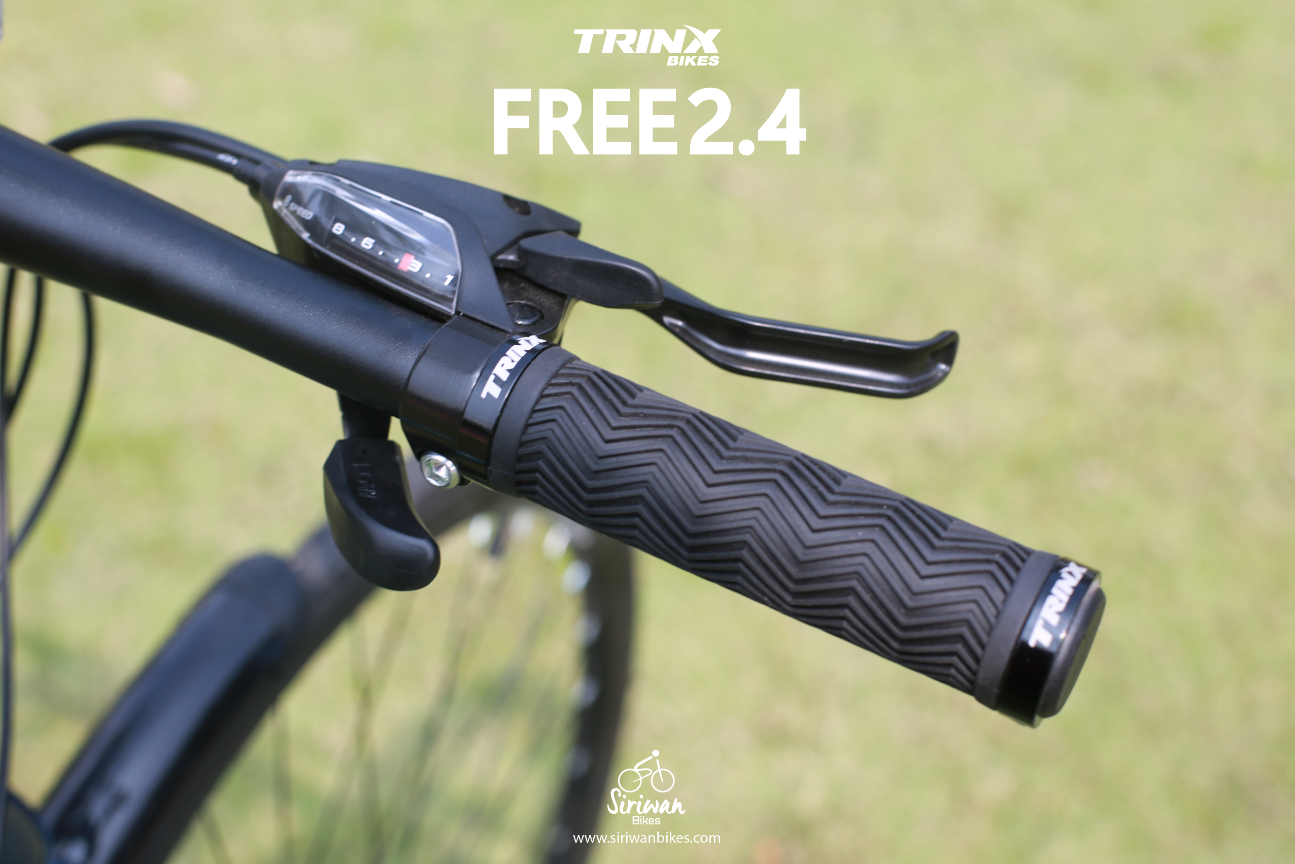 จักรยานไฮบริด TRIN-X FREE 2.4 ชุดเกียร์ SHIMANO 24 สปีด เฟรมอลูมิเนียม ล้อ 700C, TRINX MY2023 (มีสินค้าสีขาวแดงพร้อมส่ง)