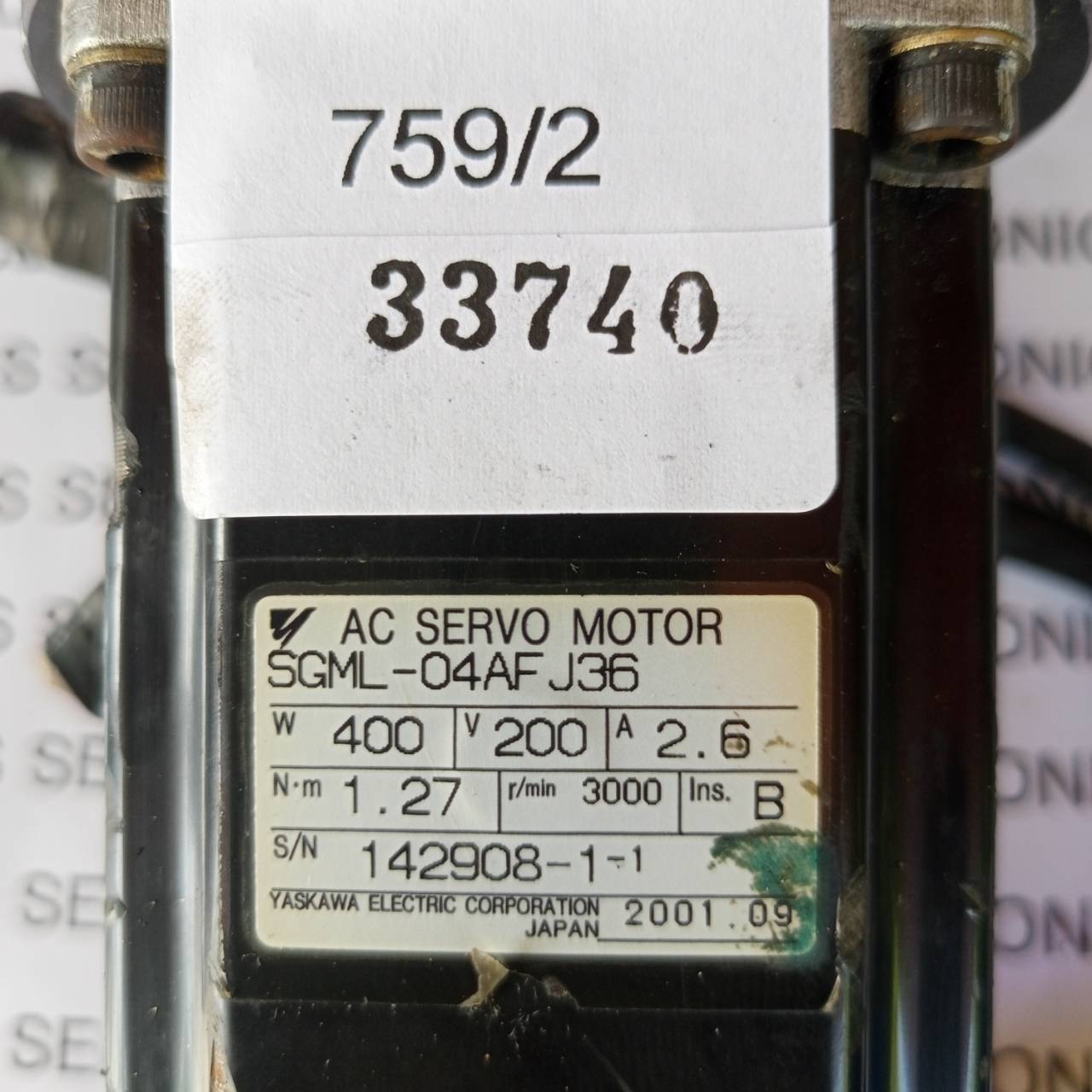 SGML-04AF J36 SERVO MOTOR " YASKAWA "