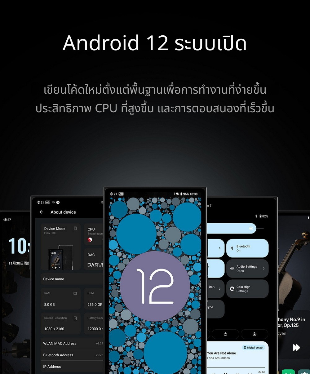 <สั่งจองล่วงหน้า> Hiby R8II Aluminium alloy เครื่องเล่นดิจิทัลไฮเอนด์เรือธง รุ่นอลูมิเนียมอัลลอยด์ ประกันศูนย์ไทย