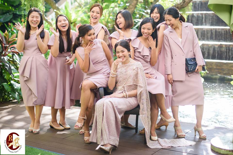 ชุดเพื่อนเจ้าสาว spandex 350 เบอร์ 24