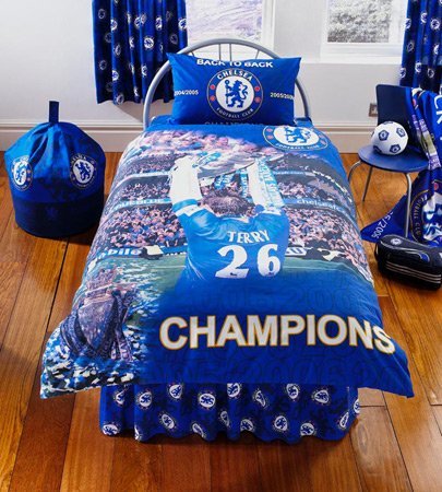 ผ้านวมลายเชลซี ของแท้ 100% Chelsea Duvet Cover and Pillowcase 'Champions' Design Kids Bedding สำหรับแฟนเชลซี ใช้เอง เป็นของฝาก ที่ระลึก ของขวัญ แด่คนสำคัญ