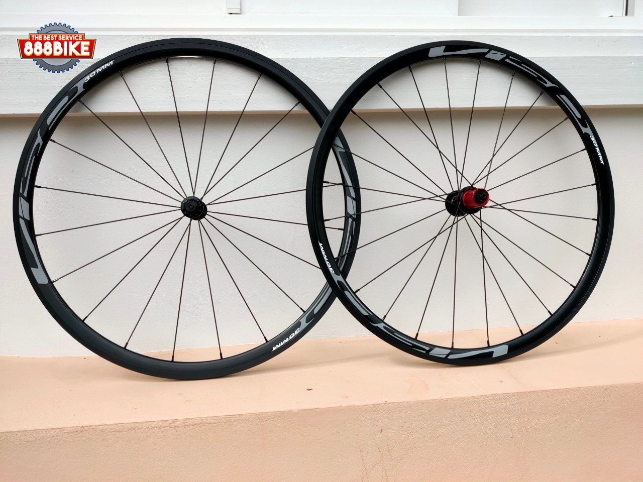 ชุดล้อเสือหมอบ VISP ALU A30 ดุมเซรามิค แบร์ริ่ง Visp Ceramic Bearing ซี่ลวดแบนแอโร่ Aero รองรับโม่ Shimano 8-11สปีด