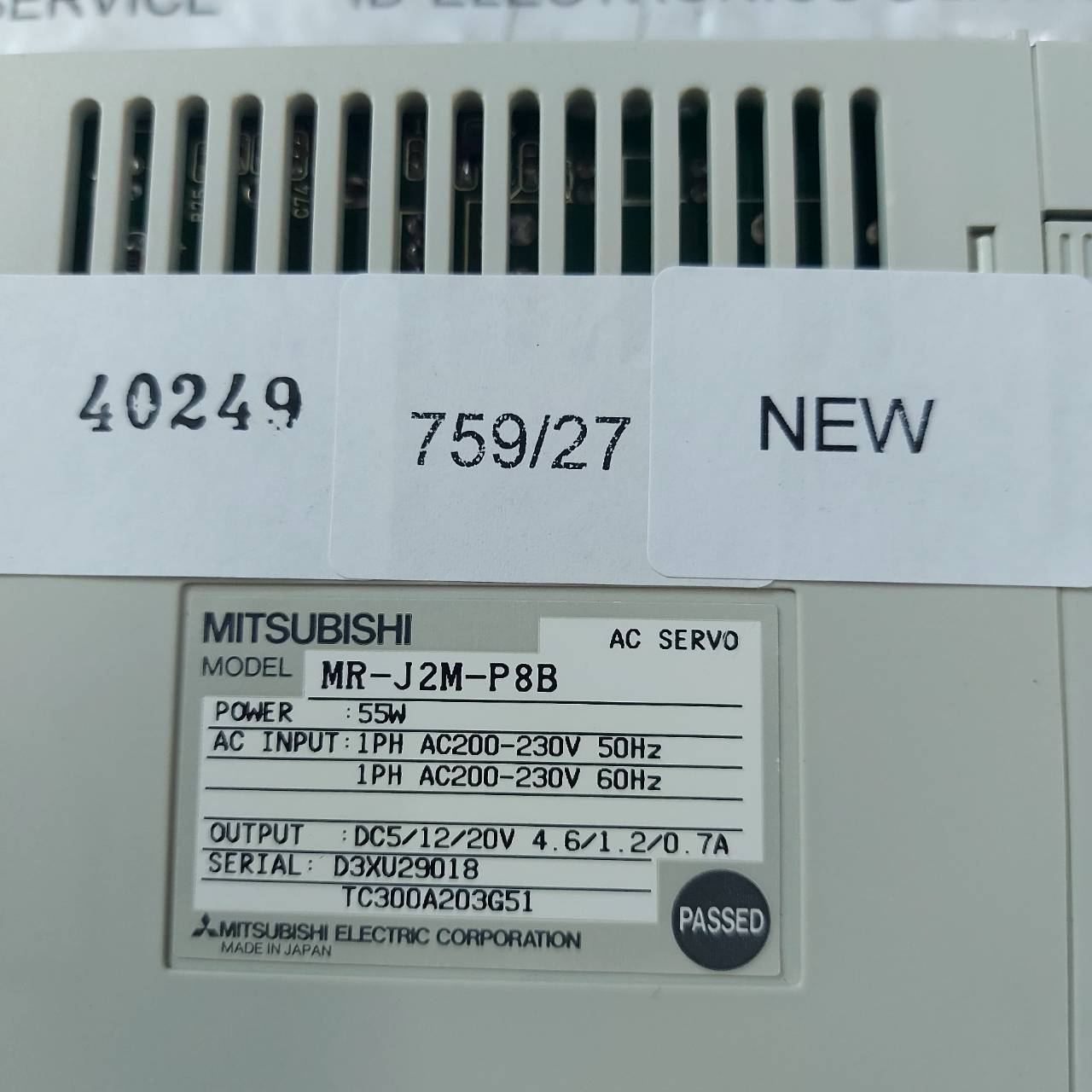 MR-J2M-P8B SERVO DRIVE " MITSUBISHI "