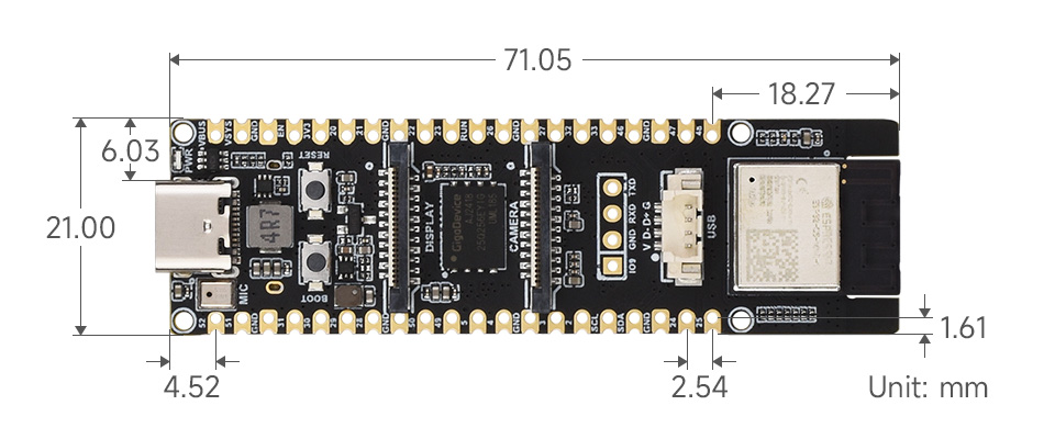 ESP32-P4-WIFI6 บอร์ดพัฒนา ESP32-P4 เชื่อมต่อ WiFi Bluetooth