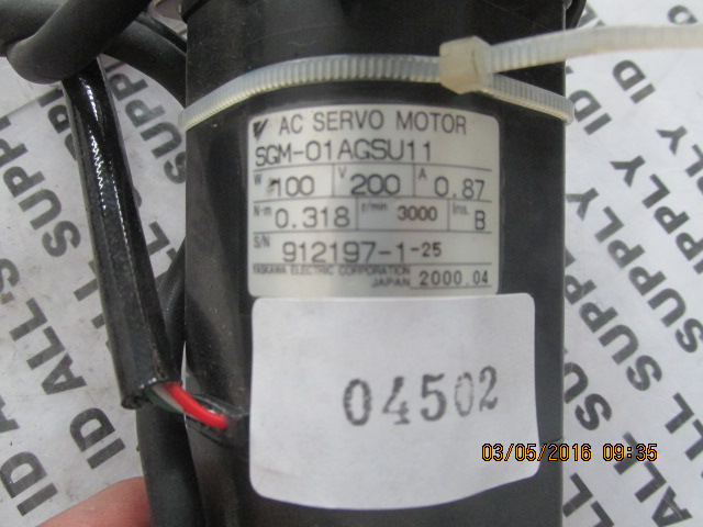 SGM-01AGSU11 SERVO MOTOR " YASKAWA "