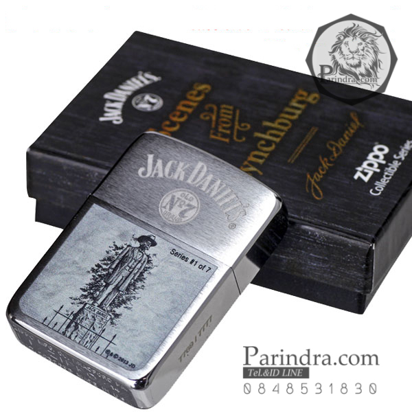 ไฟแช็ค Zippo แท้ ตำนานแห่ง Jack Daniel's ตัว Limited Edition " Jack Daniel's Scenes Lighter Limited, #1 of 7 " #28736 แท้นำเข้า 100%