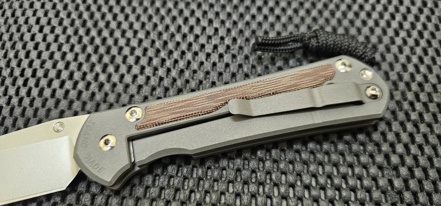 Chris Reeve Large Sebenza 31 - Natural Micarta Inlay - Left-Handed(มือซ้าย)