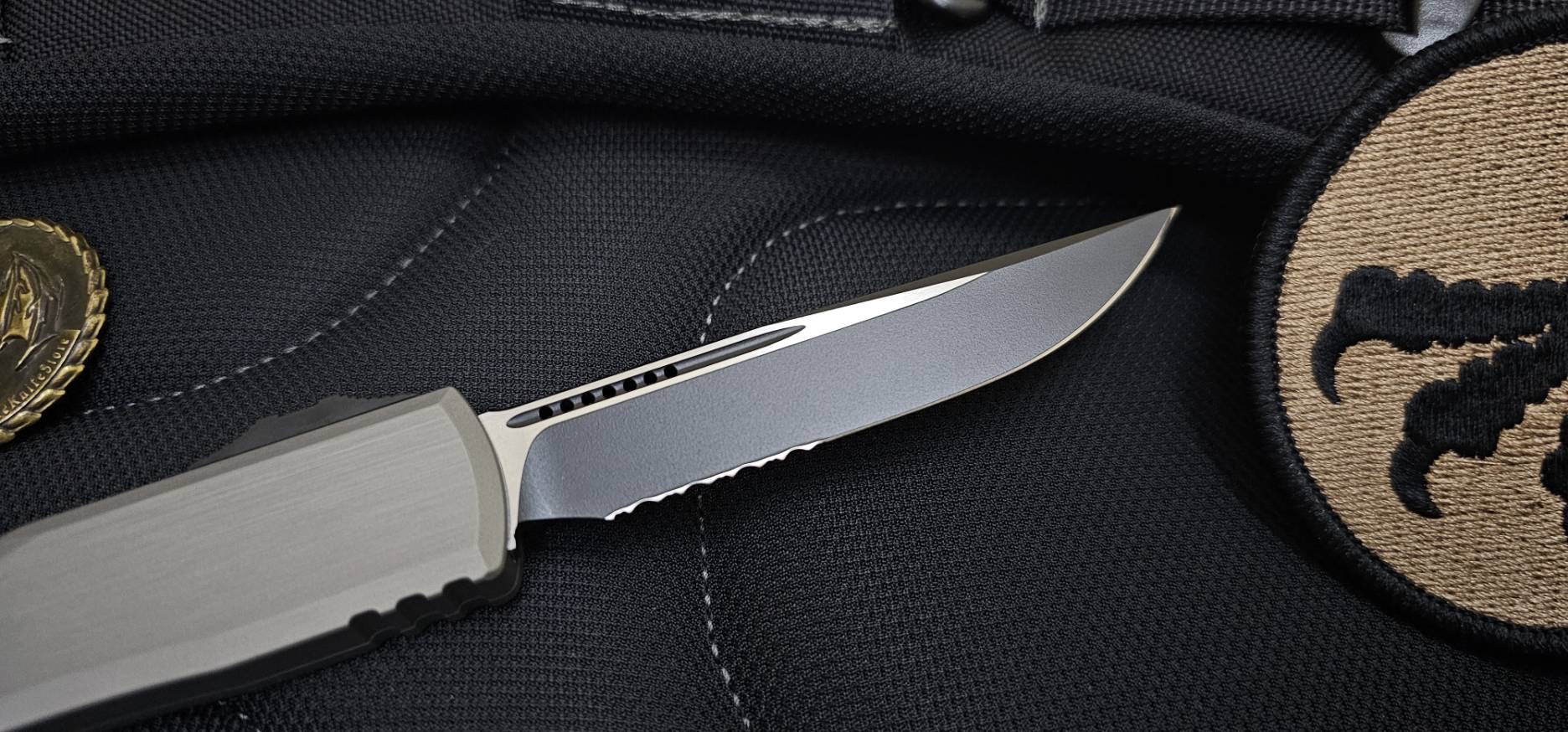 Microtech 1121-2NC Ultratech ZBP Zero Blade Play AUTO Natural Clear