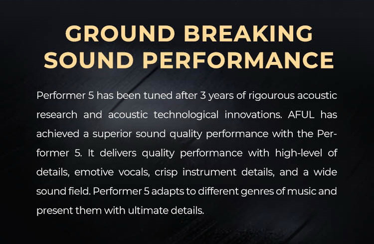 AFUL Performer 5 หูฟัง 5 ไดรเวอร์ 4BA+1DD ประกันศูนย์ไทย