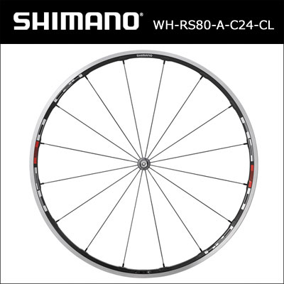วงล้อชุด 700C WH-RS80-A-C24-CL, CARBON-ALLOY, 8/9/10-SPD