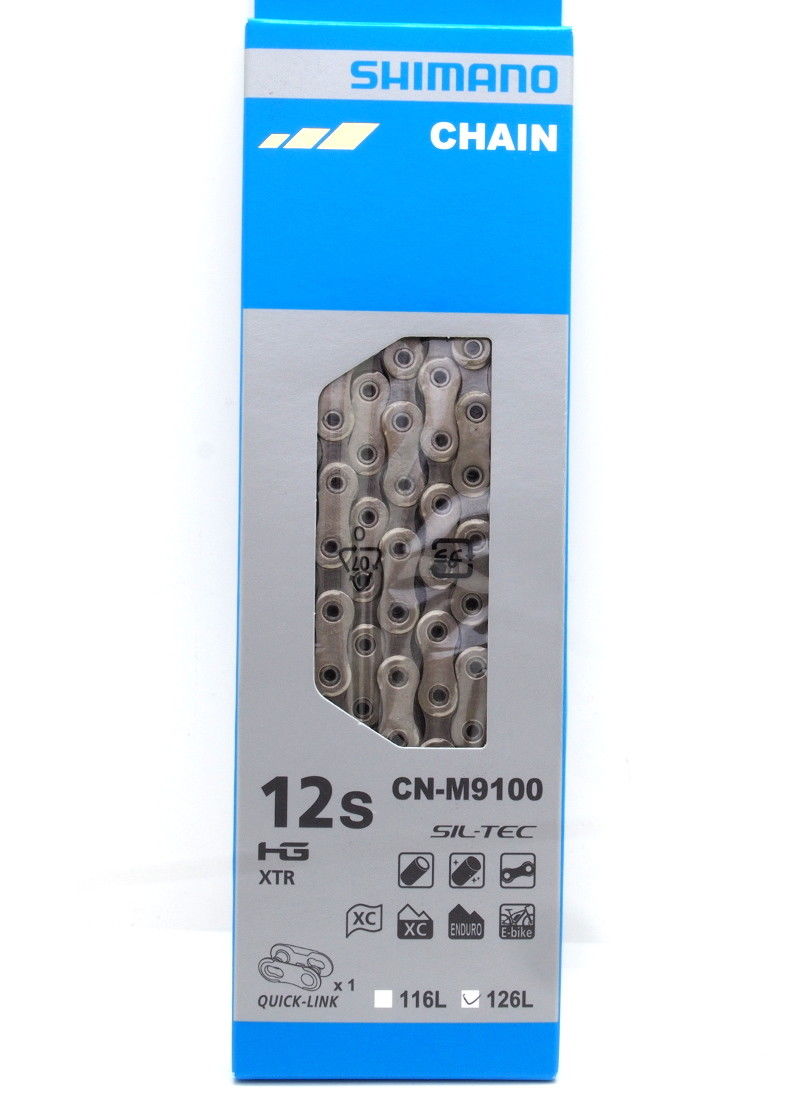โซ่ XTR, CN-M9100, โซ่ 12-SPD, 126L, สำหรับสเตอร์ 51T, มีกล่อง