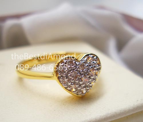 BR965+++แหวนหัวใจจิกไข่ปลา+++แหวนแบบยอดนิยม ทุกยุคทุกสมัย มีคนถามแบบนี้มาเยอะ กี่ปีกี่ยังครองความนิยม ฝังแบบจิกไข่ปลานูนๆหน่อยค่ะ