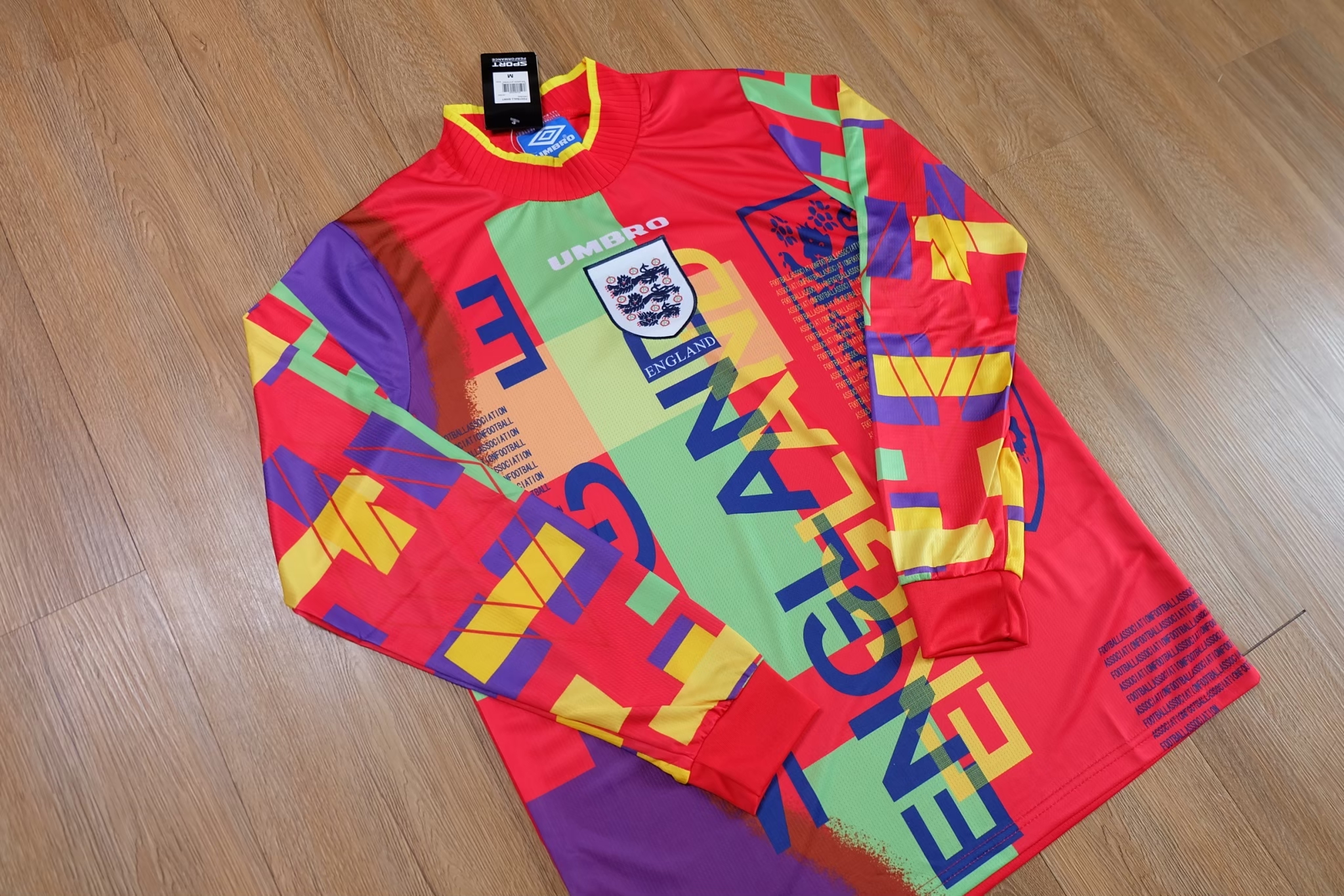 England Goalkeeper jersey 1996 | Iconic skittles Retro เสื้อทีมชาติอังกฤษย้อนยุค