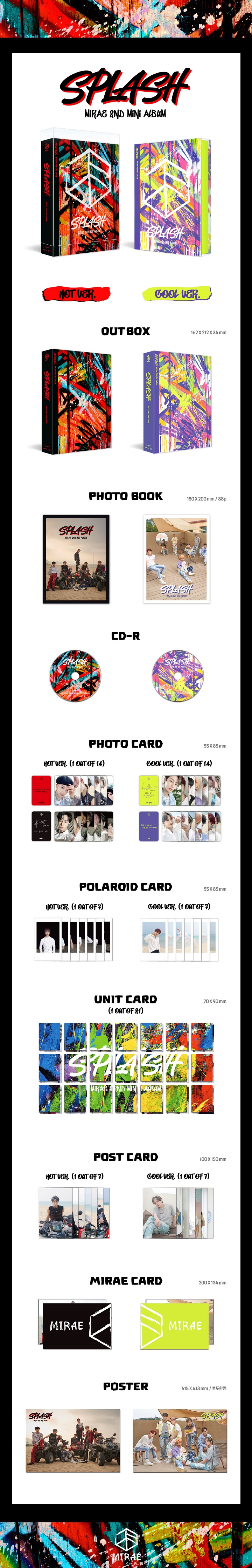 อัลบั้ม #MIRAE - Mini Album Splash Hot Ver.