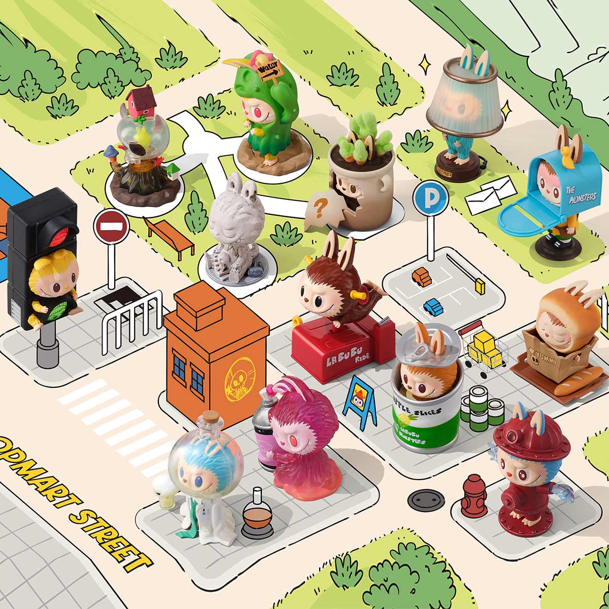 PRE. THE MONSTERS Almost Hidden Series Figures ของแท้ 100% (นำเข้า 14-25วัน)