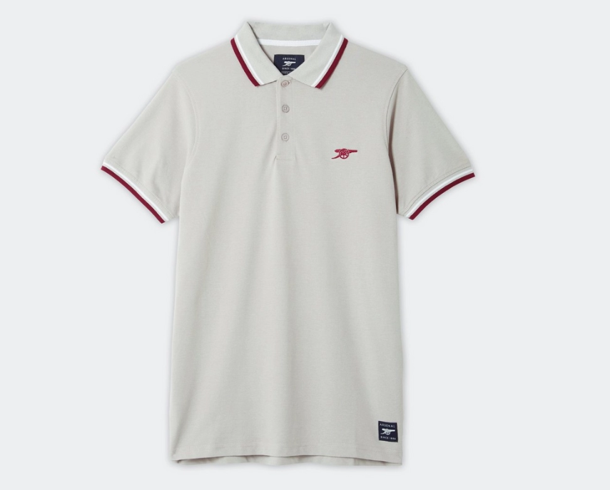 เสื้อโปโลอาร์เซนอล 1886 Light Grey Cannon ของแท้