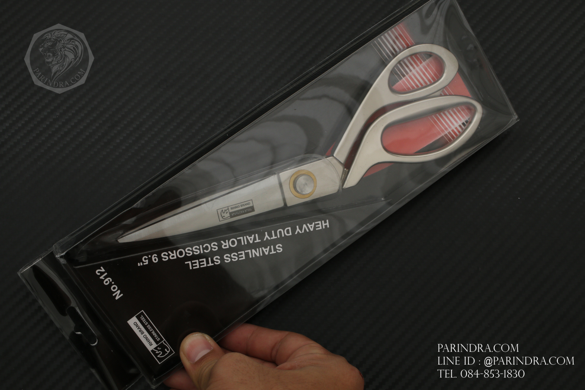 กรรไกรตัดผ้า Rhino Brand No.912 ขนาด 9 นิ้ว HEAVY DUTY TAILOR SCISSORS STAINLESS STEEL