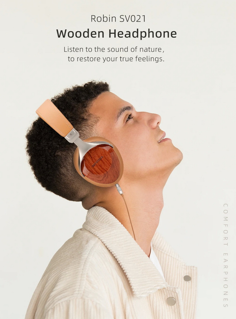 Sivga SV021 หูฟัง Headphone ไดรเวอร์ไดนามิก เสียงเที่ยงตรงสูง ไม้แบบปิดด้านหลัง ประกันศูนย์ไทย