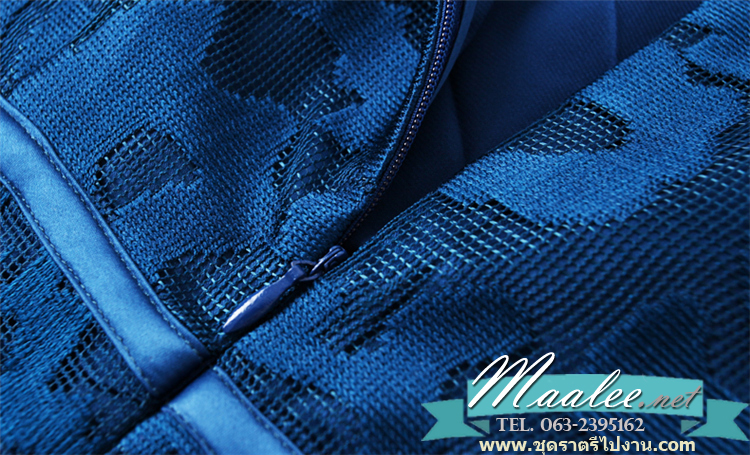 พร้อมส่ง ชุดเดรส/ชุดออกงาน ผ้าเกาหลี ผ้าโปร่งปักแขนสั้นลายดอกไม้ สีดำ (ซิปหลัง) XL , 2XL