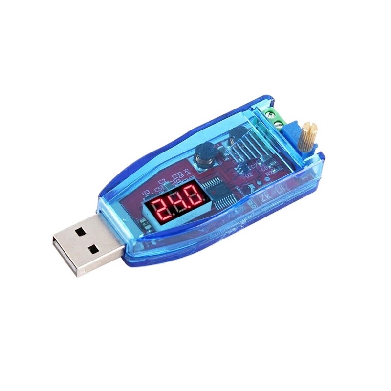ตัวจ่ายไฟปรับค่าได้แบบ USB 1-24V