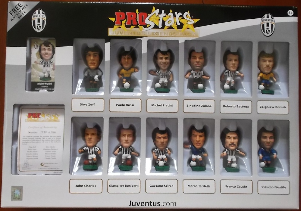 ตุ๊กตาโมเดลนักฟุตบอล ทีมแพ็ค 12x สโมสรยูเวนตุส โครินเธียน โปรสตาร์ - Juventus Legends Pack 2007 ใหม่ / 12x JUVENTUS Football Club Corinthian ProStars Football Figure Team Pack - Juventus Legends Pack 2007 NEW