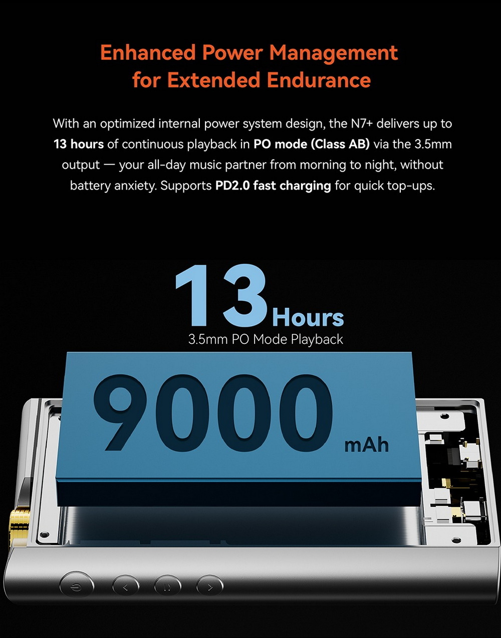 Cayin N7+ DAP เครื่องเล่นพกพา Android ระบบ DAC แบบ 1-Bit รองรับ MQA ประกันศูนย์ไทย