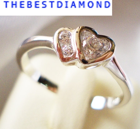 BR063RD แหวนเพราะใจเราคู่กัน*** แหวนวงนี้น่ารักมาก เรียบร้อยเก๋ไก๋ ดูดี